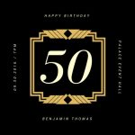 50Th Birthday Invitation – Templates By Canva Pertaining To 50Th Birthday Flyer Template Free