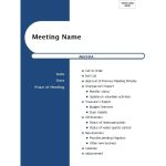 51 Effective Meeting Agenda Templates – Free Template Downloads For Meeting Agenda Template Doc