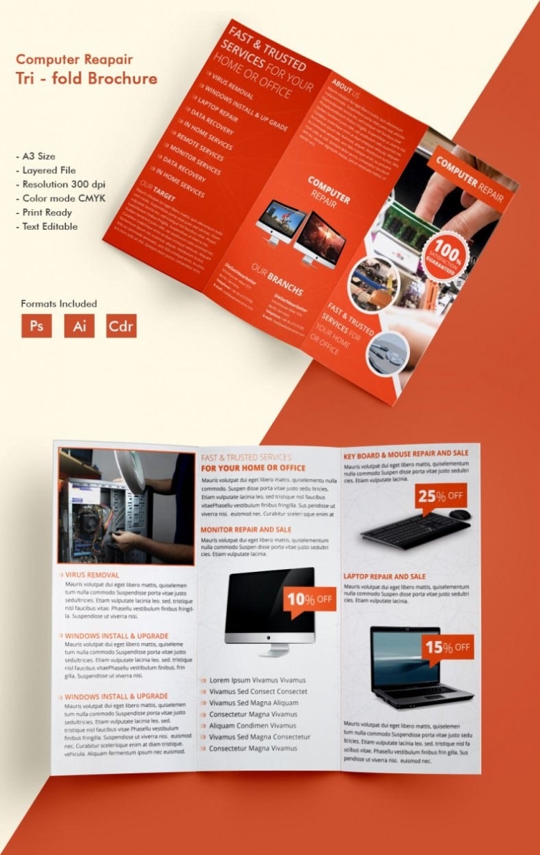 51+ Hd Brochure Templates - Free Psd Format Download! | Free & Premium With Regard To Computer Repair Flyer Template Word