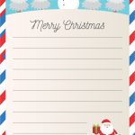 6 Best Printable Christmas Letter To Santa Templates Free - Printablee inside Christmas Note Paper Template