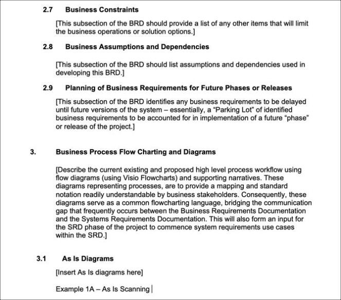 6 Free Business Requirements Document Templates For Microsoft Word Pertaining To Business Requirements Document Template Word