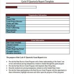 6+ Grant Report Templates – Free Word, Pdf Format Download | Free With Quarterly Report Template Small Business
