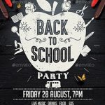 60+ Best Back To School Flyer Print Template 2019 | Frip.in With Back To School Party Flyer Template