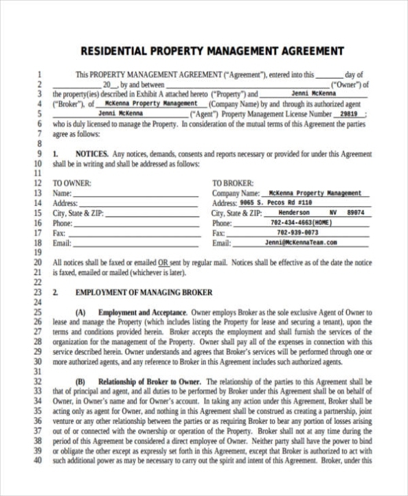 64+ Management Agreement Examples In Pdf | Google Docs | Ms Word Pertaining To Land Promotion Agreement Template
