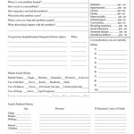 67 Medical History Forms Word Pdf Printable Templates For History Of Present Illness Template