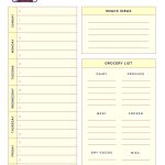 7 Best Blank Meal Planner Sheet Printable – Printablee Inside Menu Chart Template