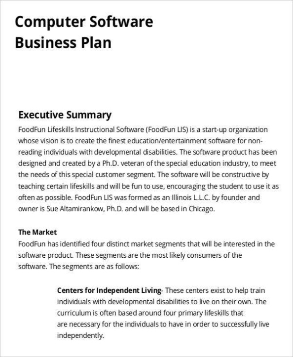 7+ It Business Proposal Templates – Free Word, Pdf Format Download For Business Plan Template Free Word Document