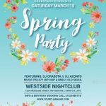 70 Best Spring Break Party Flyer Print Templates 2019 | Frip.in In Free Spring Flyer Templates