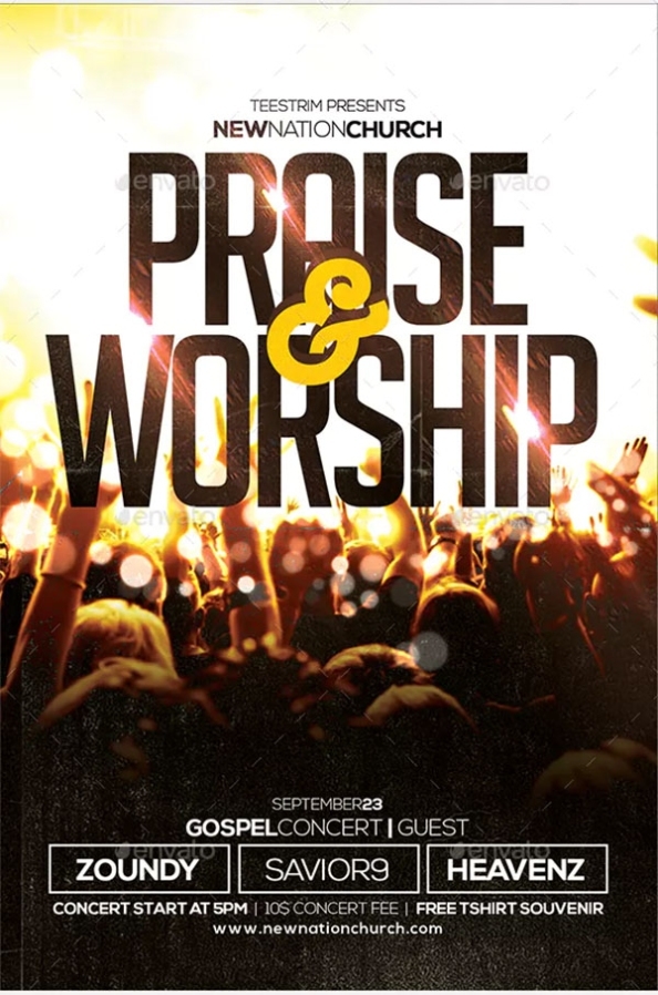 79+ Worship Flyer Templates – Free & Premium Psd Vector Ai Downloads Within Gospel Flyer Template
