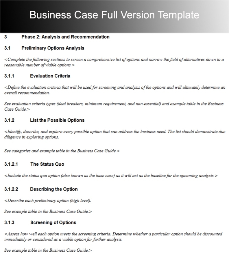 8 Business Case Template Free Word Pdf Excel Doc Formats With Writing Business Cases Template