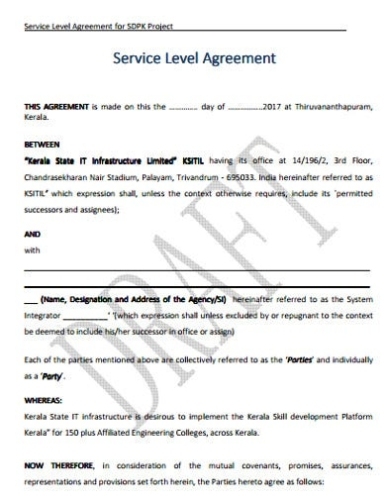 8+ Service Level Agreement Templates – Google Docs, Word, Pages, Pdf Pertaining To Supplier Service Level Agreement Template