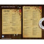 9+ French Menu Templates  Illustrator, Photoshop, Ms Word, Publisher For French Cafe Menu Template