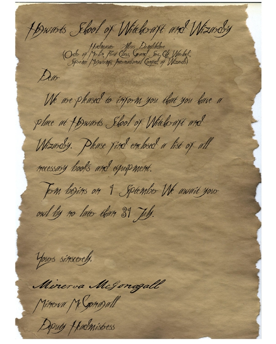 9 Hogwarts Acceptance Letter Font Images – Hogwarts Acceptance Letter Regarding Harry Potter Acceptance Letter Template
