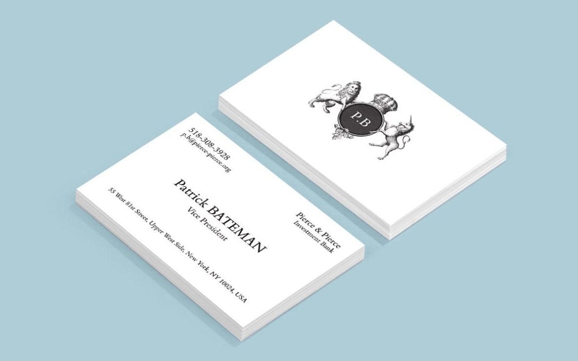 9 Patrick Bateman Business Card Template – Template Free Download Intended For Paul Allen Business Card Template