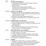 90 Minute Lesson Plan With Focus Group Note Taking Template