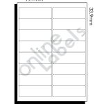99.1Mm X 33.9Mm (127) – 16 Labels Per Sheet – Online Labels Within Labels 16 Per Page Template