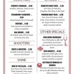 99¢ Oysters Happy Hour Menu | O'Brien'S Oyster Bar & Seafood Tavern Pertaining To Happy Hour Menu Template
