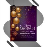 Abstract Merry Christmas Celebration Flyer Template 271996 Vector Art For Free Holiday Flyer Templates