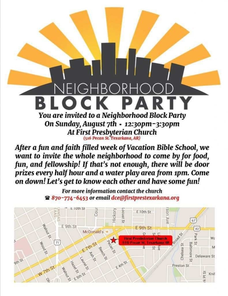 Addictionary Regarding Block Party Template Flyer