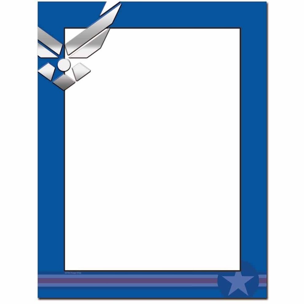 Air Force Letterhead And Stationery Paper | Usaf Letterhead In Department Of The Navy Letterhead Template