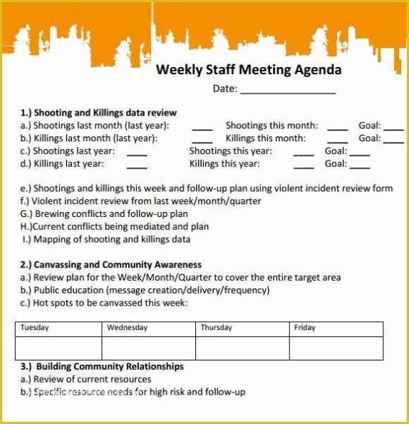 Amazing One On One Staff Meeting Agenda Template – Launcheffecthouston Regarding One On One Meeting Agenda Template