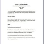 Annual Shareholder Meeting Minutes Template – Template : Resume Pertaining To Minutes Of Shareholders Meeting Template