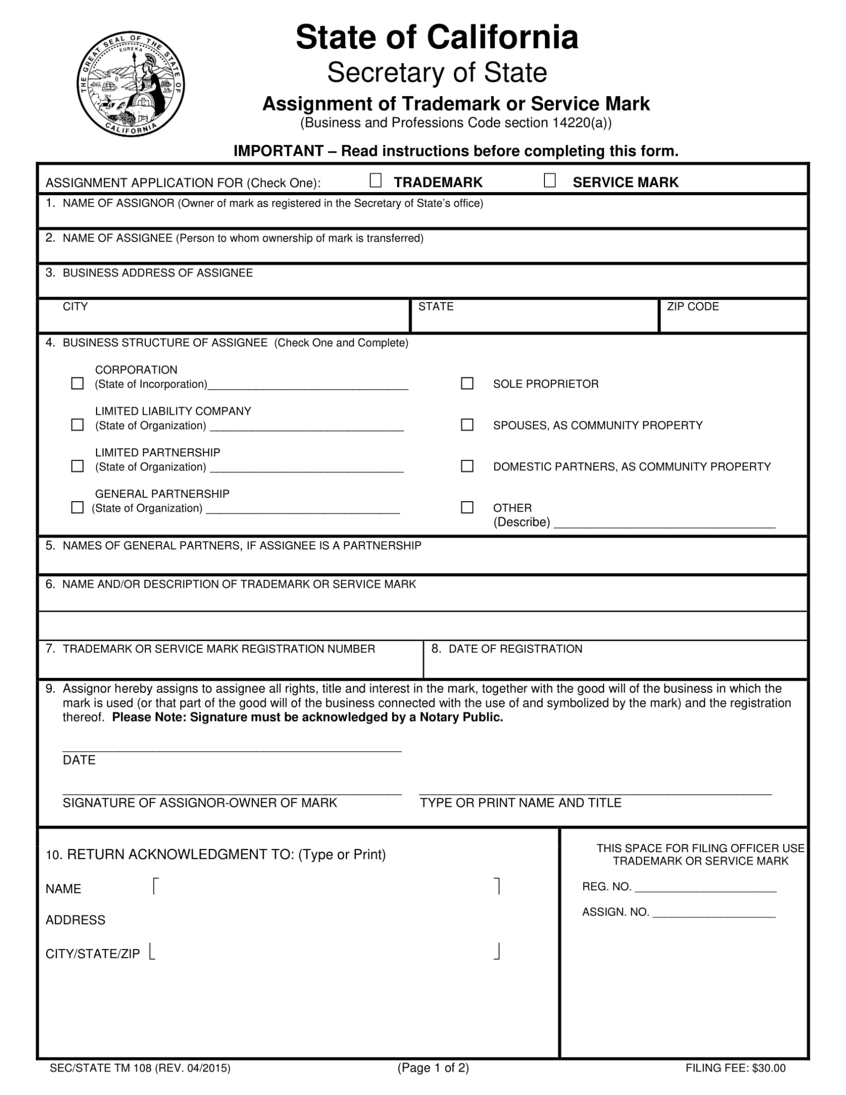 Assignment Of Trademark Form Inside Trademark Assignment Agreement Template