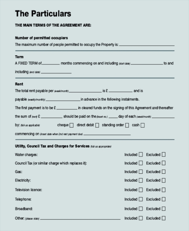 Assured Shorthold Month To Month Rental Agreement Template – Sample Throughout Assured Shorthold Tenancy Agreement Template