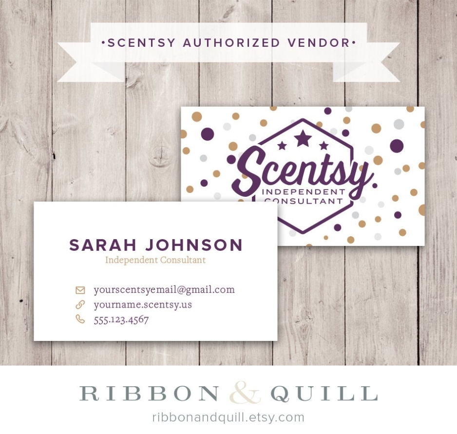 Authorized Scentsy Vendor Scentsy Dots Business Card Custom Pertaining To Scentsy Business Card Template