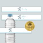 Avery® 22845 Blue Elephant Baby Shower Water Bottle Labels | Etsy Throughout Baby Shower Water Bottle Labels Template