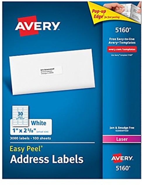 Avery 5160 Label Template Free - Avery 5160 Laser Address White Labels In Office Depot Labels Template
