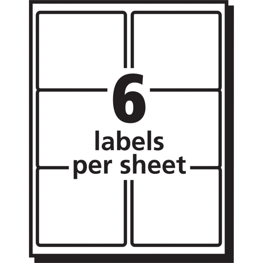 Avery 5664, Avery Easy Peel Mailing Label, Ave5664, Ave 5664 - Great Inside Label Template 4 Per Page