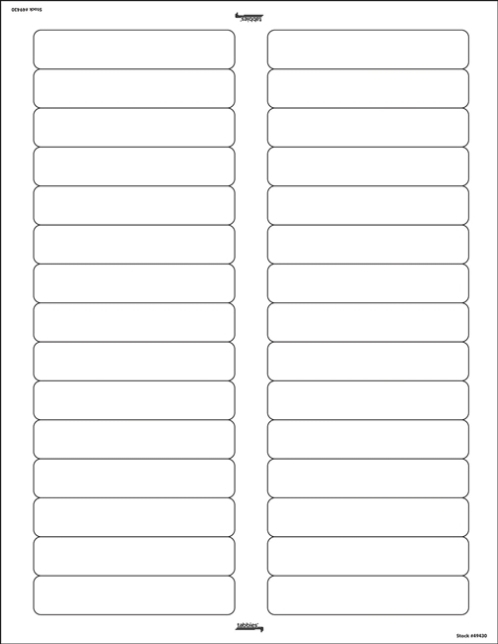 Avery Compatible Laser Name Labels, 2/3 X 3 7/16, White, 750/Pk Throughout 3 Labels Per Sheet Template