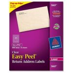 Avery Easy Peel Address Label – 0.5" Width X 1.75" Length 80/Sheet Inside Label Template 80 Per Sheet