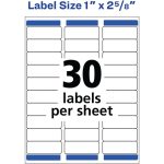 Avery Easy Peel White Laser Mailing Labels – Ave5160 With Address Label Template 16 Per Sheet