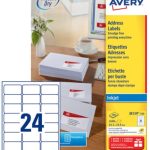 Avery Etiquette D'Adresse Jet D'Encre, 99,1 X 38,1 Mm, Blanc – Achat Pertaining To 99.1 Mm X 38.1 Mm Label Template