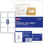 Avery General Use Labels L7165 8 Per Sheet | Officemax Nz Pertaining To Officemax Label Template