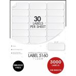 Avery Labels 5160 : Amazon Com Avery 5160 Easy Peel Address Labels Pertaining To 1 X 2 5 8 Label Template