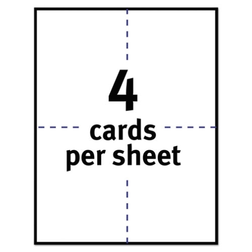 Avery Postcards For Laser Printers | 4 1/4 X 5 1/2, Uncoated White, 4 Regarding 4 Per Page Label Template