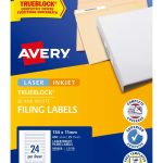 Avery White Lever Arch Filing Labels – 134 X 11Mm – 600 Labels (L7170 Inside Labels For Lever Arch Files Templates