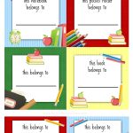 Back To School Labels For Kids - How To Nest For Less™ in Book Label Template Free
