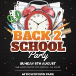 Back To School Party Flyer By Vynetta | Graphicriver throughout Back To School Party Flyer Template