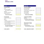 Balance Sheet For Business | Templates At Allbusinesstemplates With Business Plan Balance Sheet Template