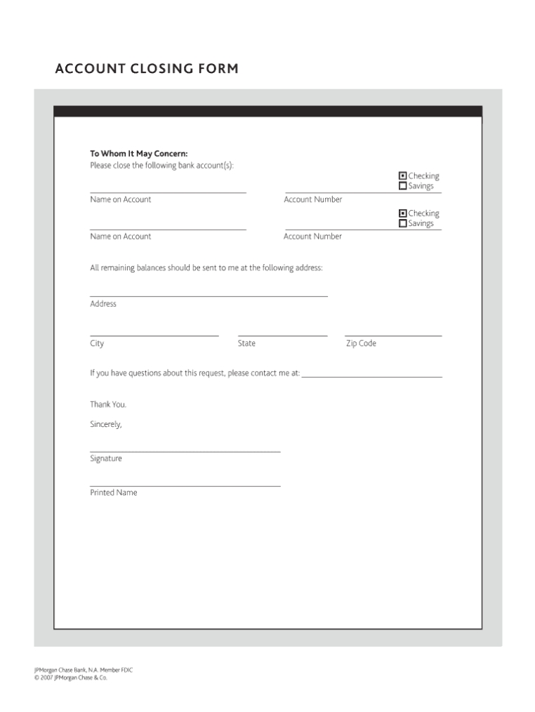 Bank Account Closing Letter Pdf - Bank Account Balance Template Within Account Closure Letter Template