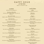Bar Drinks Menu | Bar Menus Throughout Happy Hour Menu Template