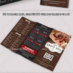 Bbq Menu – Premium Tri Fold Psd Brochure Template Food Menu » Free Within Tri Fold Menu Template Photoshop