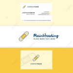 Beautiful Plaster Logo And Business Card Vertical Design Vector Intended For Plastering Business Cards Templates