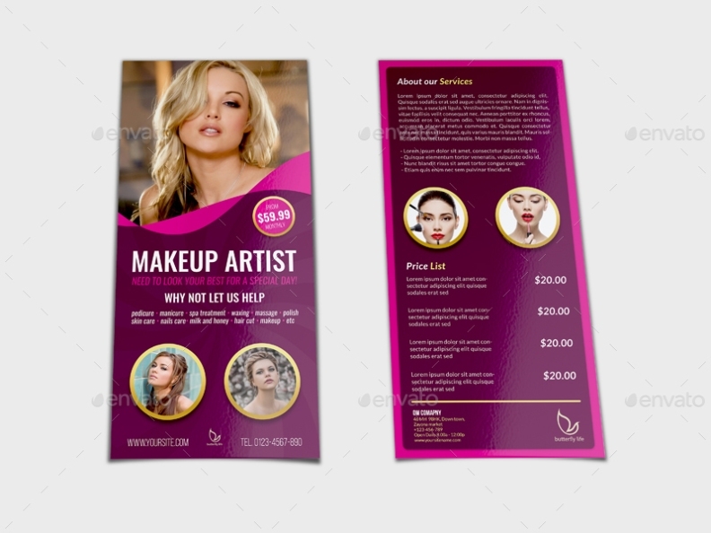 Beauty Center Flyer Dl Size Template Vol.2 By Owpictures | Graphicriver in Dl Size Flyer Template