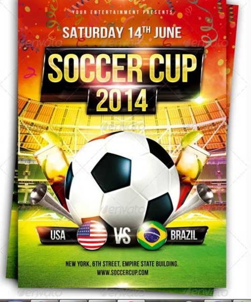 Best Soccer Tournament Flyer Design Pertaining To Football Tournament Flyer Template