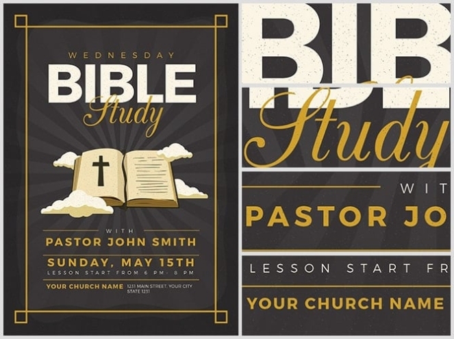Bible Study Flyer Template V3 – Flyerheroes In Bible Study Flyer Template Free